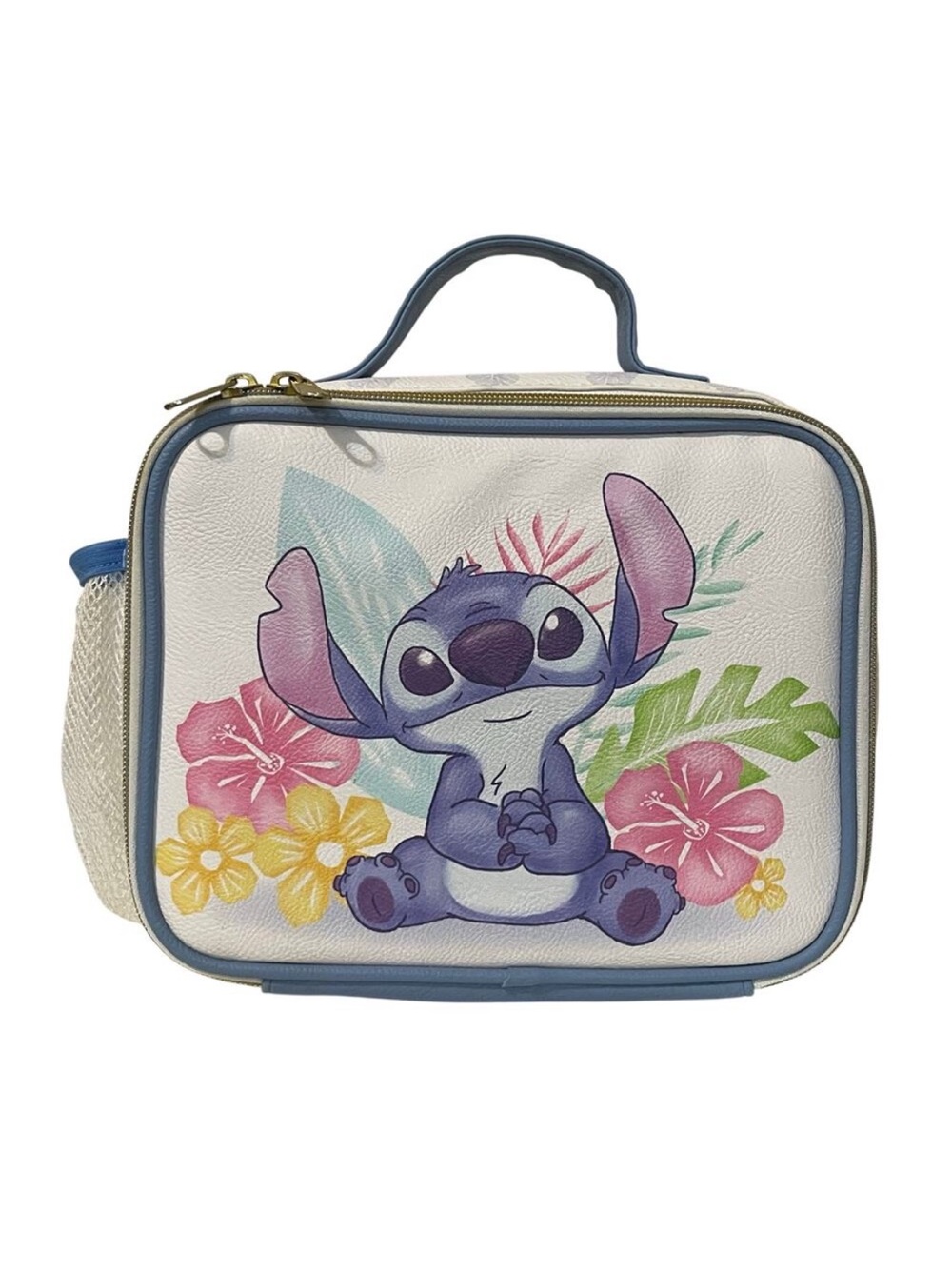 Loungefly Disney Lilo & Stitch Insulated Lunch Box Pail Floral Blue Multi